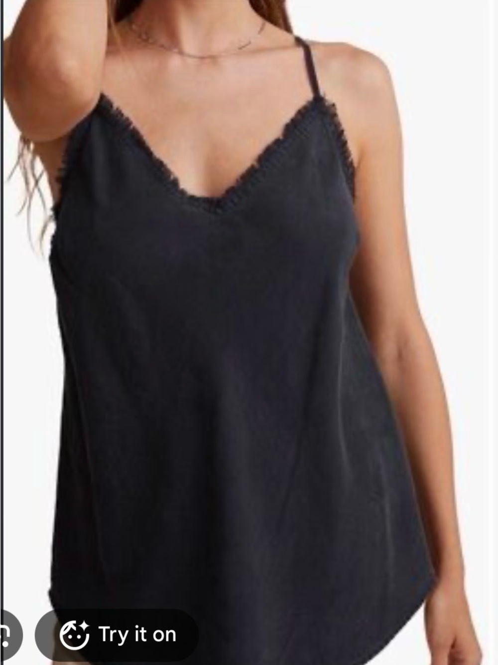 Cloth & Stone by Anthropologie Tank w/ fringe trim, size M
